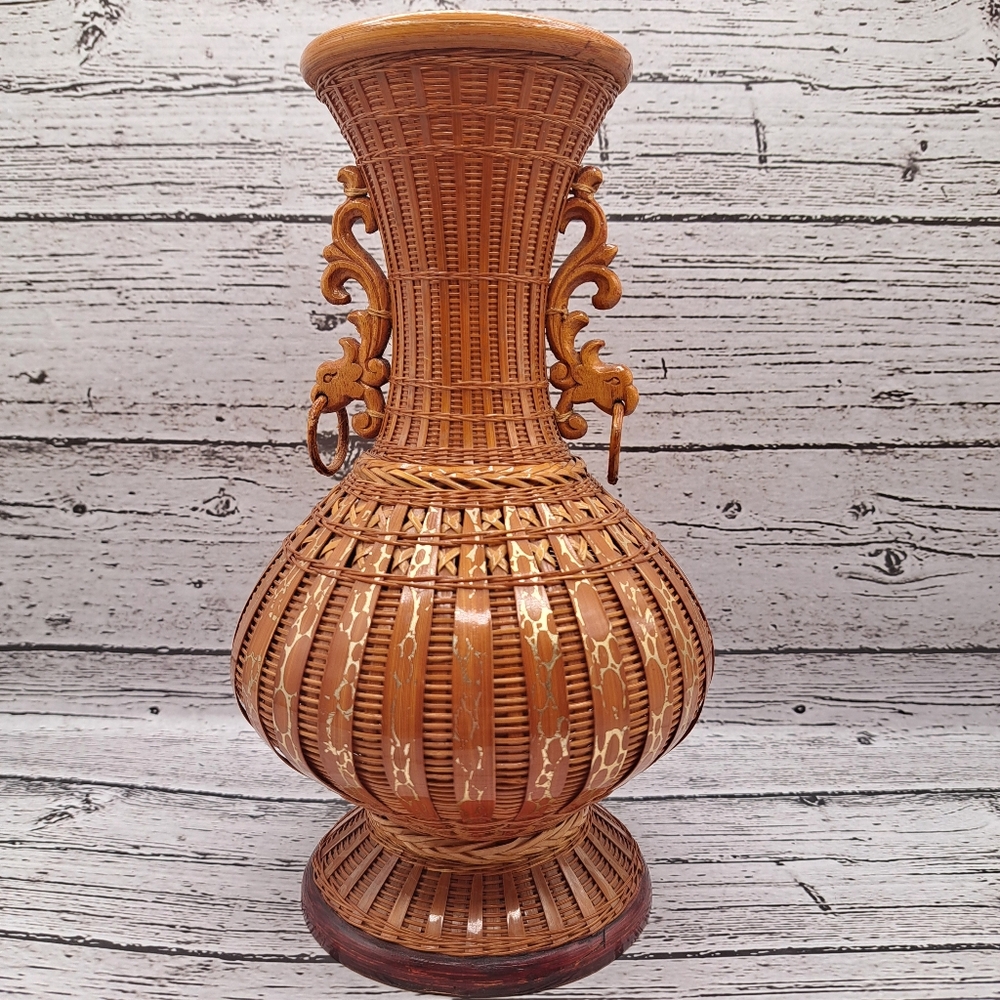 Bamboo Woven Vase